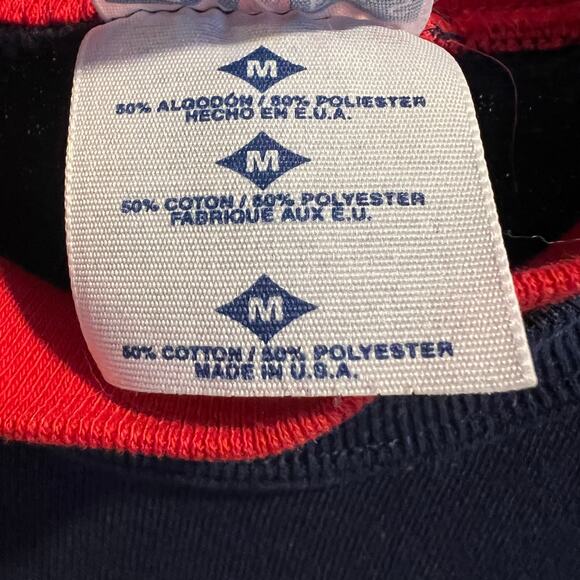 Vtg Jerzees Navy Blue Cardinal Pullover Sweatshirt Size M - Picture 4 of 7